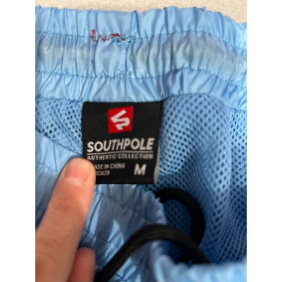 Southpole Men's Track Windbreaker Pants Light Blue Small - Picture 2 of 4